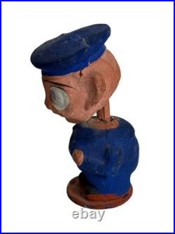 Vintage Composition Nodder Bobble Head Palmer Cox Brownie Beat Cop