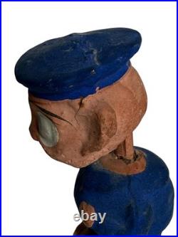 Vintage Composition Nodder Bobble Head Palmer Cox Brownie Beat Cop