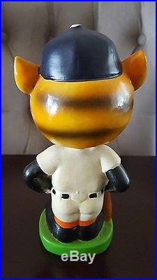 Vintage DETROIT TIGERS MASCOT Bobble Head Nodder Doll JAPAN Green BASE 1962 Vintage DETROIT TIGERS MASCOT Bobble Head Nodder Doll JAPAN Green BASE 1962