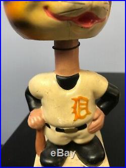 Vintage Detroit Tigers Baseball Mascot Bobblehead 1961 Japan Ivory White Base