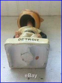 Vintage Detroit Tigers Mascot BOBBLEHEAD Nodder 1960s White Base