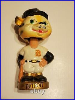 Vintage Detroit Tigers Mascot Baseball Bobblehead Bobble Nodder