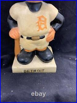 Vintage Detroit Tigers Mascot Bobblehead White Square Base