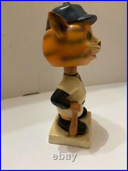 Vintage Detroit Tigers Mascot Bobblehead White Square Base Made in Japan Vintage Detroit Tigers Mascot Bobblehead White Square Base Made in Japan