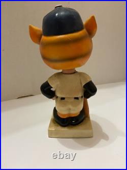 Vintage Detroit Tigers Mascot Bobblehead White Square Base Made in Japan Vintage Detroit Tigers Mascot Bobblehead White Square Base Made in Japan