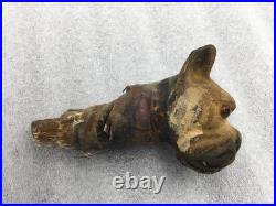Vintage Dog Carnival Nodder Coin Bank Antique Original Boxer Early Unique Rare
