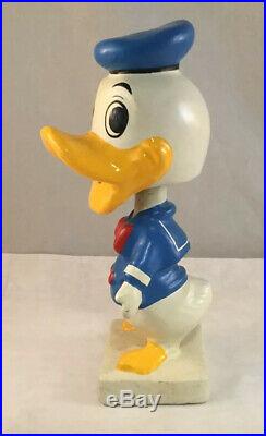 Vintage Donald Duck Disneyland Bobble Head Doll Walt Disney Productions Japan