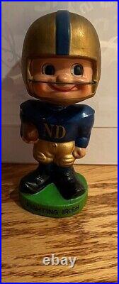 Vintage Fighting Irish Notre Dame Bobble Head 7 1/2 inches Japan GP33632