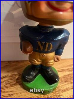 Vintage Fighting Irish Notre Dame Bobble Head 7 1/2 inches Japan GP33632