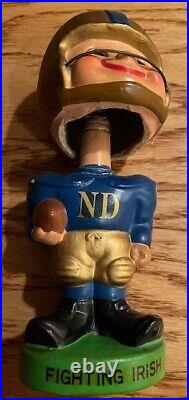 Vintage Fighting Irish Notre Dame Bobble Head 7 1/2 inches Japan GP33632