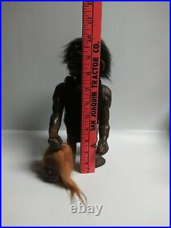 Vintage Figure Bobblehead Nodders Caveman Troll With Woman Head Heico 10