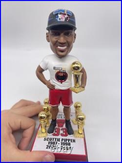 Vintage Foco 90's SCOTTIE PIPPEN 1998 Chicago Bulls Bobblehead NBA Trophy SAMPLE