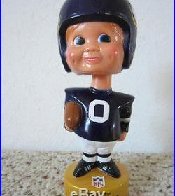 Vintage Football Minnesota Viking Bobble Head Doll