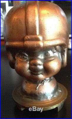 Vintage Football Nodder Bobble Head Copper Toy Mold