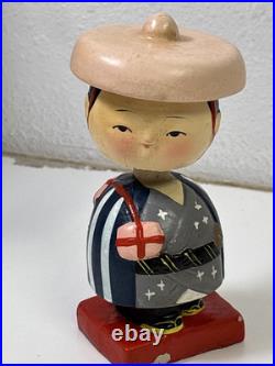 Vintage Geisha Girl & Oriental Man Bobble Head Nodder Japan