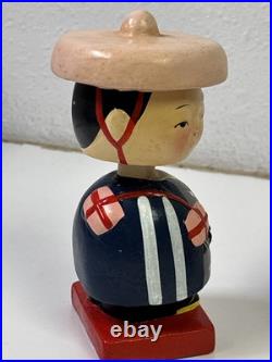 Vintage Geisha Girl & Oriental Man Bobble Head Nodder Japan