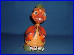 Vintage German Halloween Duck Bobble Head Candy Container (New Old Stock)