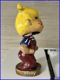 Vintage Gold Base 1960's DENNIS THE MENECE Bobblehead In Great Condition No Box