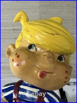 Vintage Gold Base 1960's DENNIS THE MENECE Bobblehead In Great Condition No Box