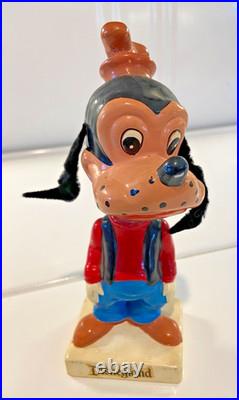 Vintage Goofy Bobble Head Doll Disneyland 7 Japan Chalkware 1960s Vintage Goofy Bobble Head Doll Disneyland 7 Japan Chalkware 1960s
