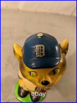 Vintage Green Base Detroit Tigers Baseball Head Bobblehead RARE LOOK