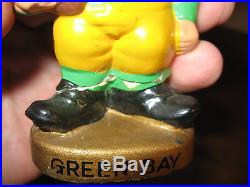 Vintage Green Bay Packers Bobble Head Kissing Dolls Original Pair From The 1960s