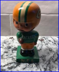 Vintage Green Bay Packers Bobbledhead Nodder Football Made In Japan Ceramic 1962 Vintage Green Bay Packers Bobbledhead Nodder Football Made In Japan Ceramic 1962