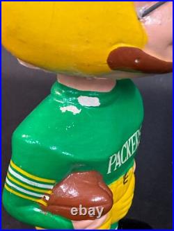 Vintage Green Bay Packers NFL Football Gold Base BOBBLEHEAD 1960's 00 NICE