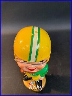 Vintage Green Bay Packers NFL Football Gold Base BOBBLEHEAD 1960's 00 NICE