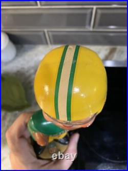 Vintage Green Bay Packers NFL Football Gold Base BOBBLEHEAD 1960's 00 cc