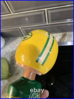 Vintage Green Bay Packers NFL Football Gold Base BOBBLEHEAD 1960's 00 cc