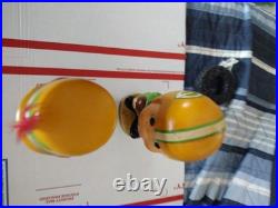 Vintage Green Bay Packers RARE 1960's Football Bobblehead Nodder Kissing Set
