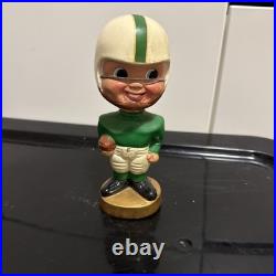 Vintage Green & White Uniform Football Bobblehead NFL