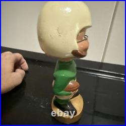 Vintage Green & White Uniform Football Bobblehead NFL