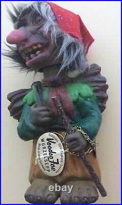 Vintage Heico Bobble Head Voodoo Joe Troll 1960s Rare Wurzelsepp Doll