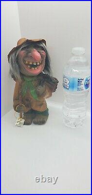 Vintage Heico Bobblehead Witch West Germany Marked Tag Gift Large