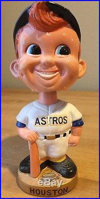 Vintage Houston Astros Gold Round Base Bobble Head Doll Vintage Houston Astros Gold Round Base Bobble Head Doll