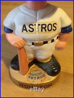 Vintage Houston Astros Gold Round Base Bobble Head Doll Vintage Houston Astros Gold Round Base Bobble Head Doll