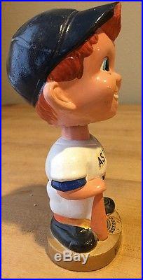 Vintage Houston Astros Gold Round Base Bobble Head Doll Vintage Houston Astros Gold Round Base Bobble Head Doll