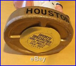 Vintage Houston Astros Gold Round Base Bobble Head Doll Vintage Houston Astros Gold Round Base Bobble Head Doll