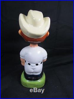 Vintage Houston Astros Nodder Bobblehead Bobble Head Mascot Cowboy Hat Rare