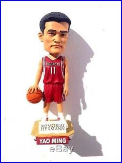 Vintage Houston Rockets Yao Ming Memorial Hermann Bobblehead, Red Jersey, Rare