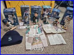 Vintage Ichiro-Griffy Jr Seattle Mariners Bobblehead Lot 6 Ticket And More