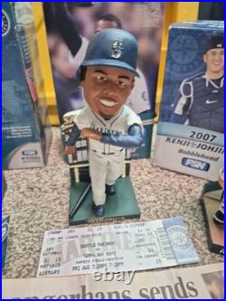 Vintage Ichiro-Griffy Jr Seattle Mariners Bobblehead Lot 6 Ticket And More