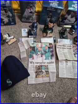 Vintage Ichiro-Griffy Jr Seattle Mariners Bobblehead Lot 6 Ticket And More