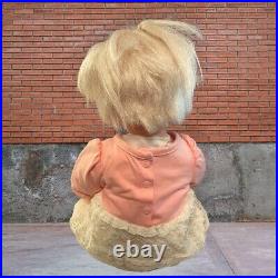 Vintage Ideal Real Live Lucy Doll 1965 Heavy Vinyl Platinum Blonde Hair 20 CUTE