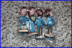 Vintage In Package THE BEATLES Cake Toppers Bobblehead Nodders Made in Hong Kong