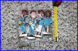Vintage In Package THE BEATLES Cake Toppers Bobblehead Nodders Made in Hong Kong