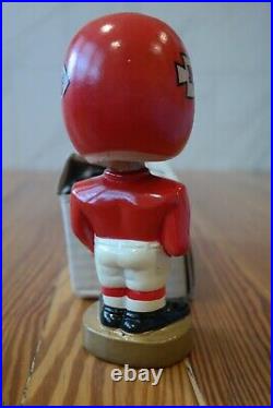Vintage Kansas City Chiefs Bobblehead Nodder Gold Base NFL Logo