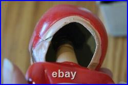 Vintage Kansas City Chiefs Bobblehead Nodder Gold Base NFL Logo